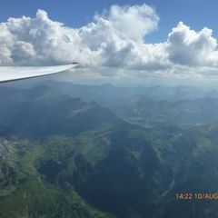 Flugwegposition um 12:22:51: Aufgenommen in der Nähe von Rottenmann, Österreich in 2644 Meter